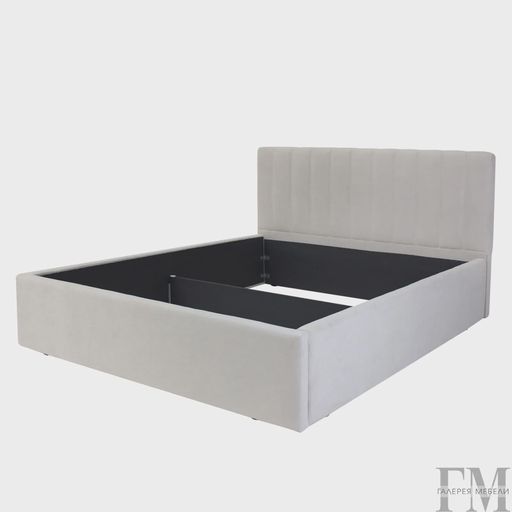 Кровать с подъемным механизмом «Регги», молочная